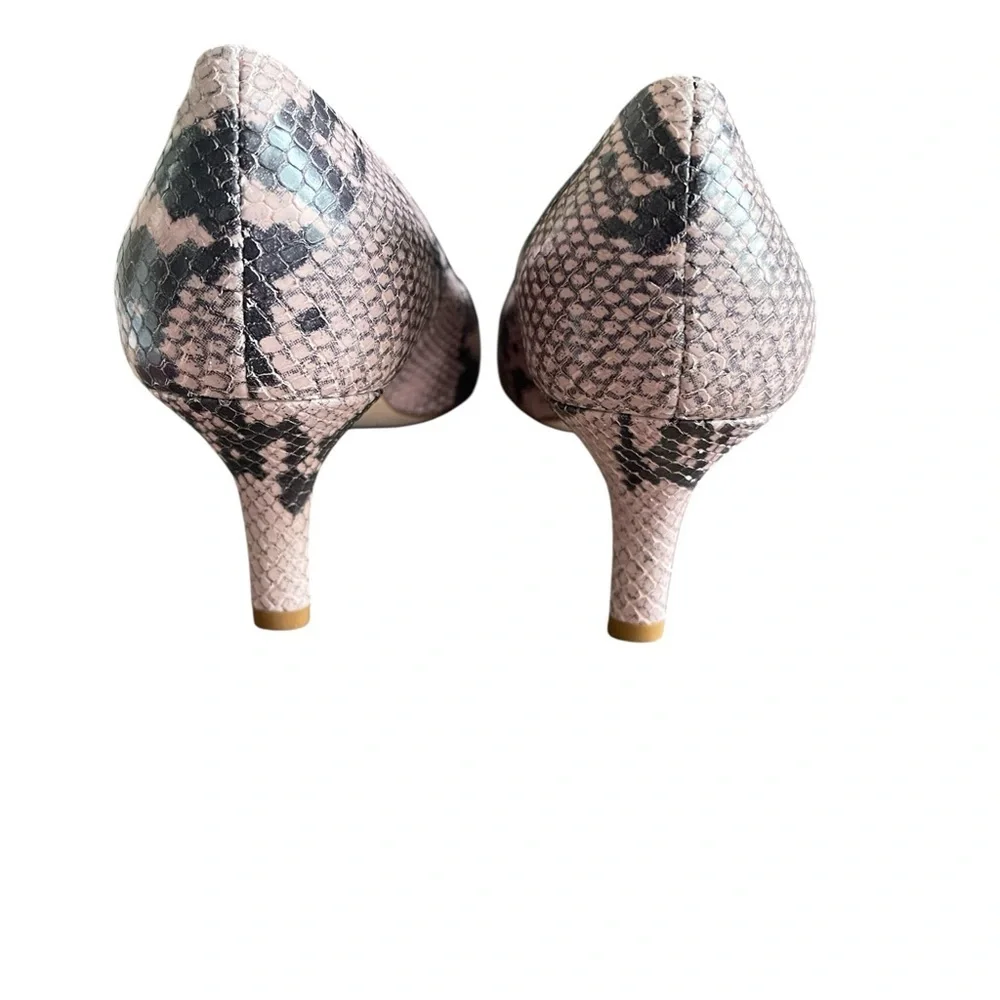 Amalfi by Rangoni Italian leather Snakeskin Print Pumps, NEW w/o Box, Size 8.5